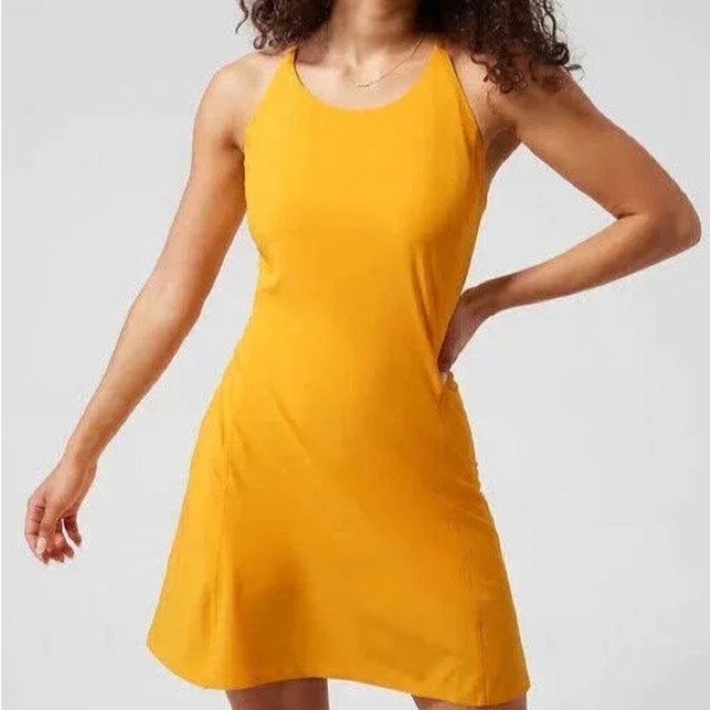 Athleta Infinity dress in Radiant Sunrise